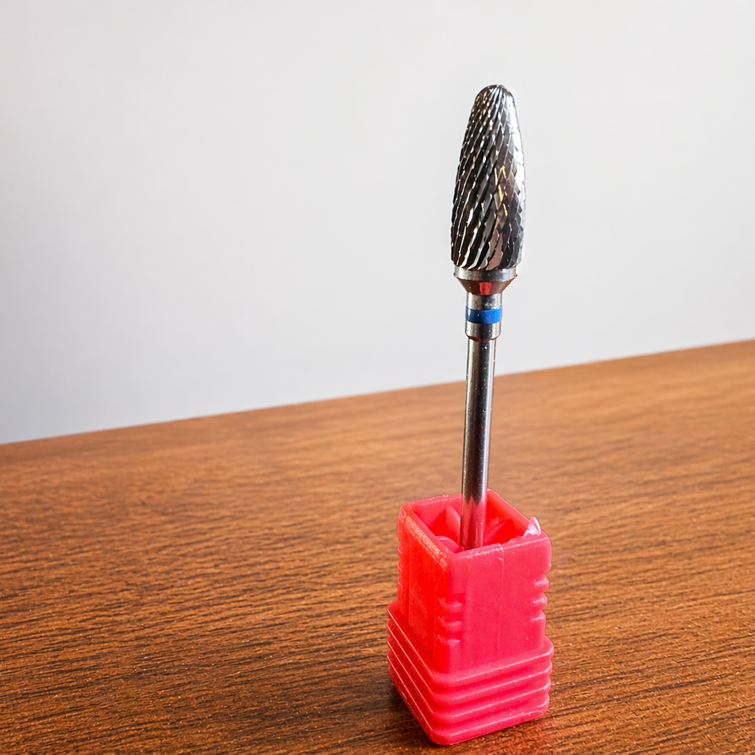 Large Flame Carbide Burr – Blue Stripe