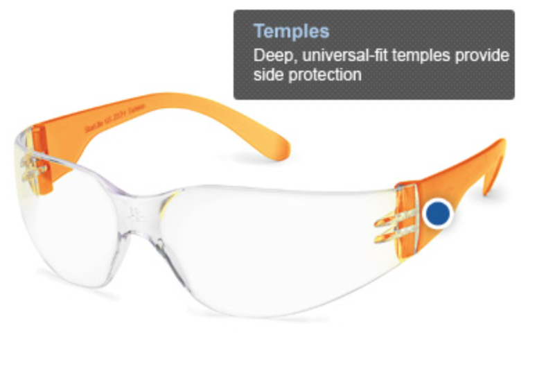 Starlite Gumball Safety Glasses, Clear Small