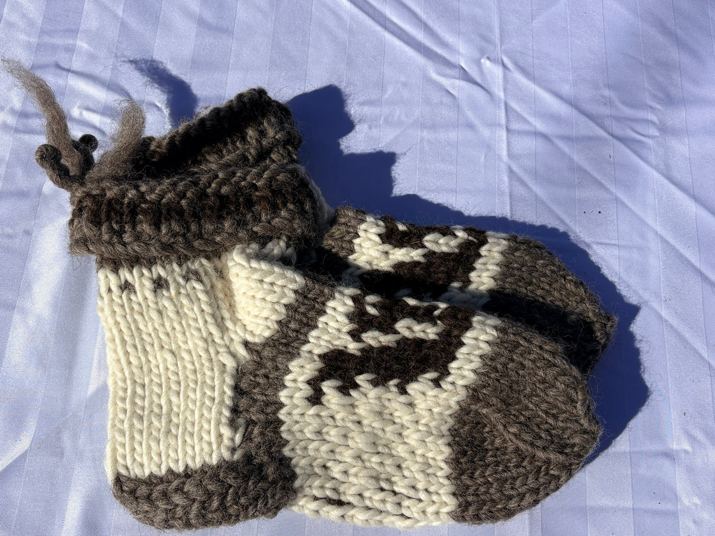 Authentic Cowichan Knit Slippers