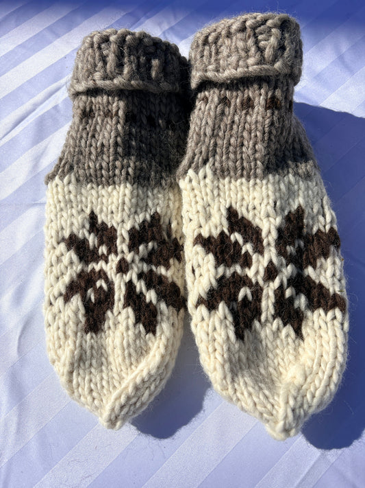 Authentic Cowichan Knit Socks (Women's 8.5-11/ Men's 7-9)