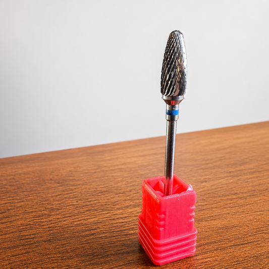 Large Flame Carbide Burr – Blue Stripe