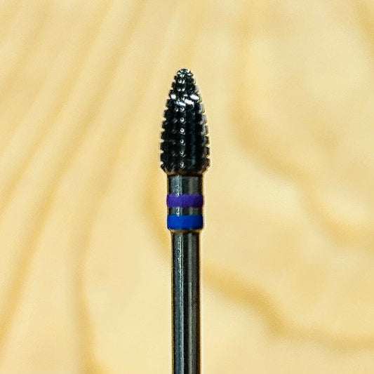 Short Cone Carbide- Blue and Purple Stripe
