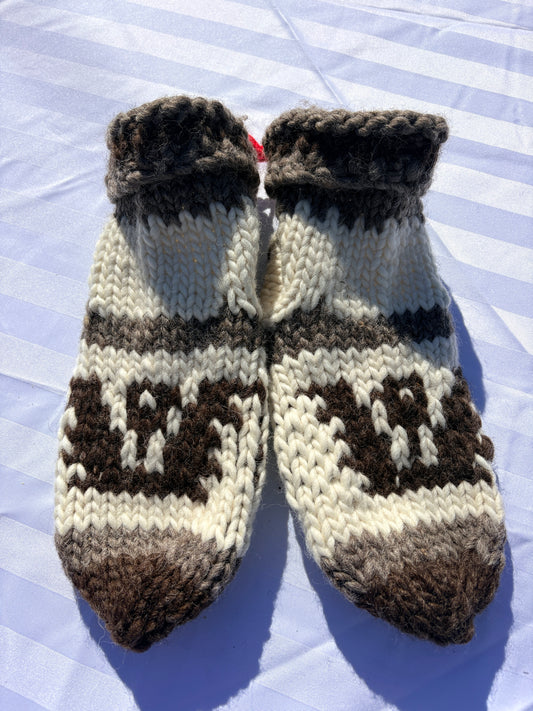 Authentic Cowichan Knit Socks (Women's 10-12 / Men's 8-11)