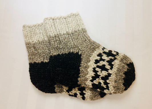 Authentic Cowichan Knit Socks (Approx. Women’s 8–10 / Men’s 6–8)