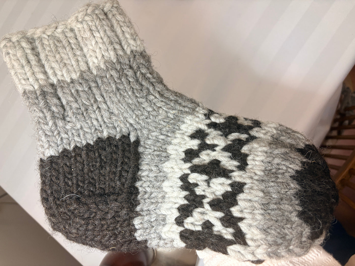 Authentic Cowichan Knit Socks (Approx. Women’s 8–10 / Men’s 6–8)