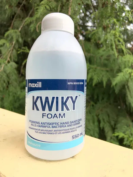 Kwiky Hand Sanitizing Foam in 550 ml pump