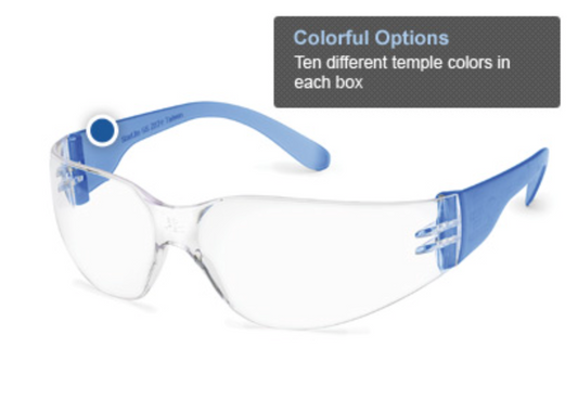 Starlite Gumball Safety Glasses, Clear Small