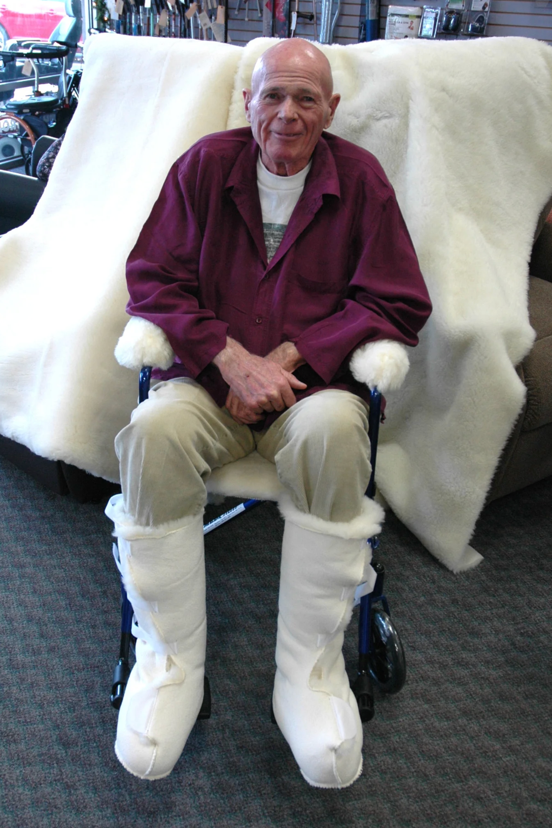 Sheep Wool Wheelchair Covers/Therapeutic Use
