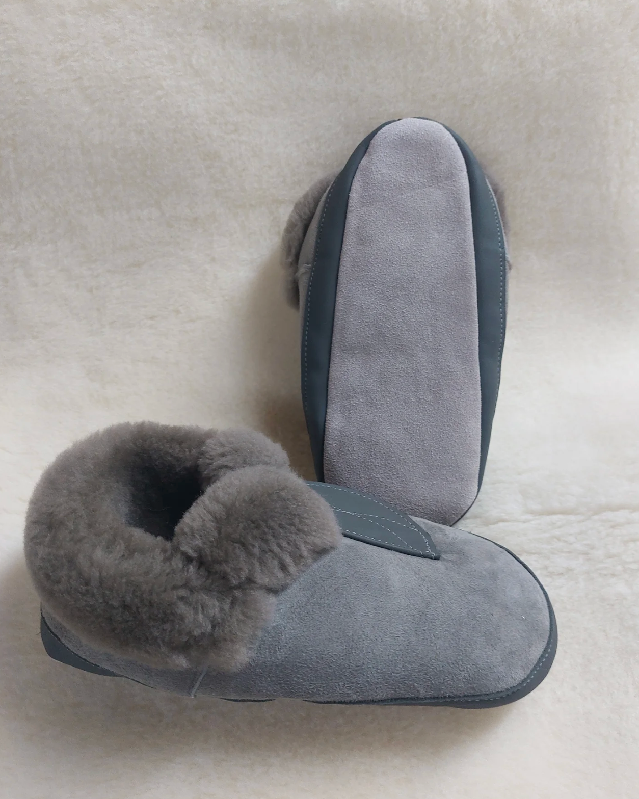 Sheepskin Medical Pancake Slipper