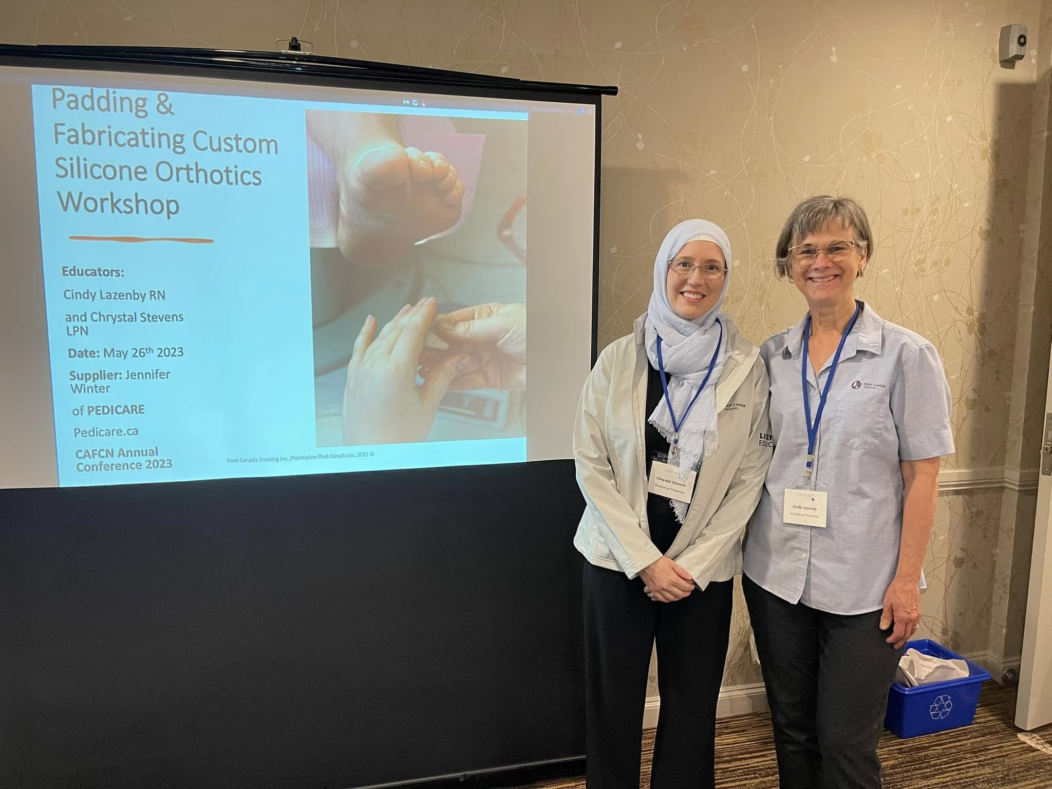 Chrystal Stevens with Cindy Lazenby at the 2023 CAFCN Annual Conference