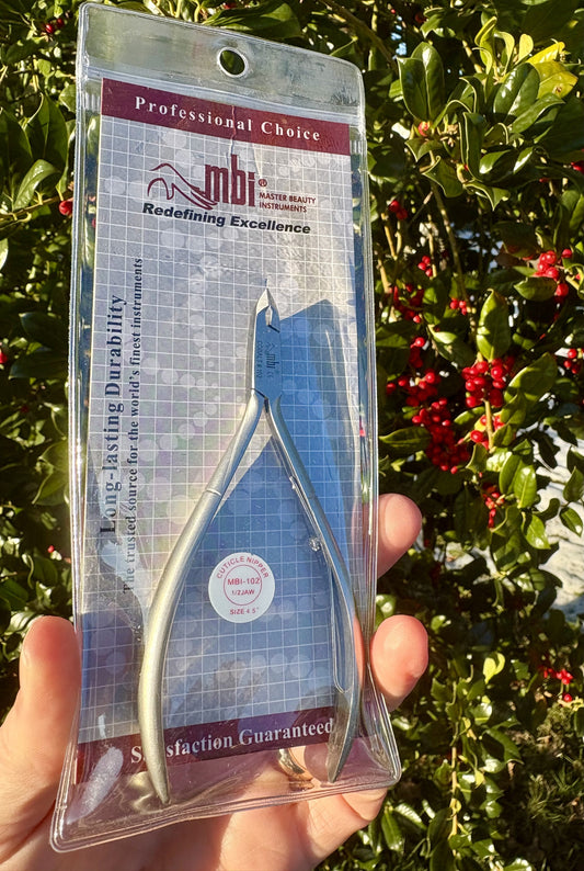 Cuticle Nipper Medium Handle Single Spring Size 4.5″ Half Jaw