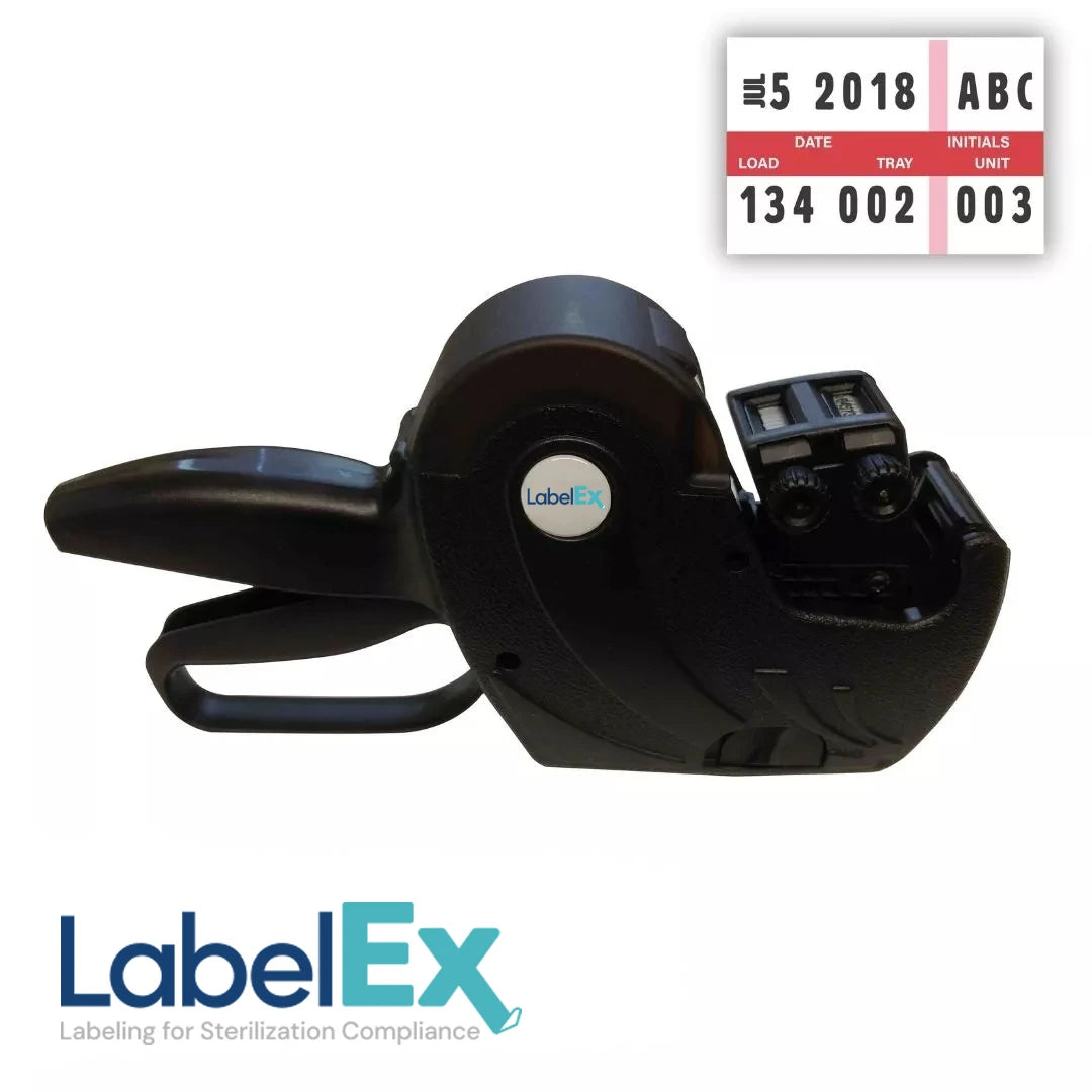 LabelEx label dispenser with user initials
