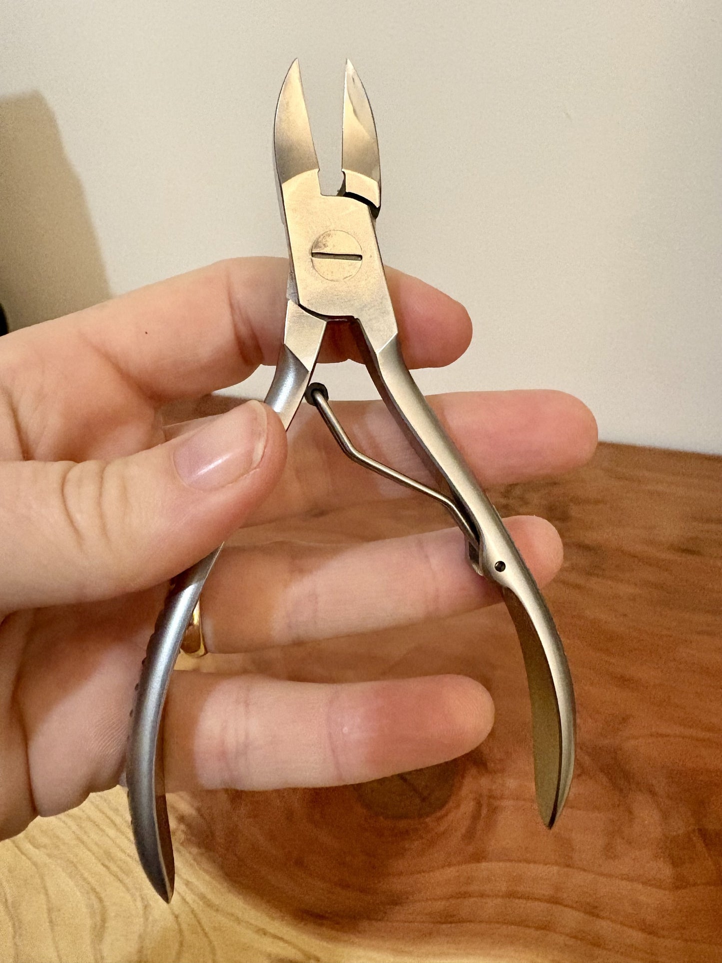 Curved Jaw Nipper 4.75" with Single Sturdy Spring