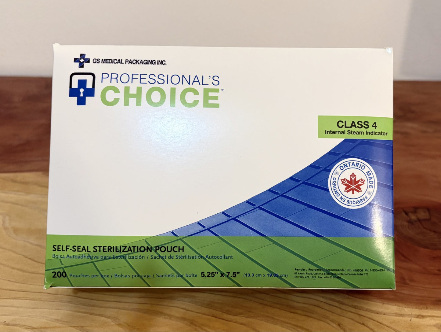 Professional's Choice Steam Sterilization Pouches 5.25" x 7.25" (200 count)