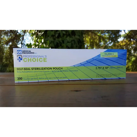 Professionals Choice 2.75" x 10 " Sterilization pouches (200 count)