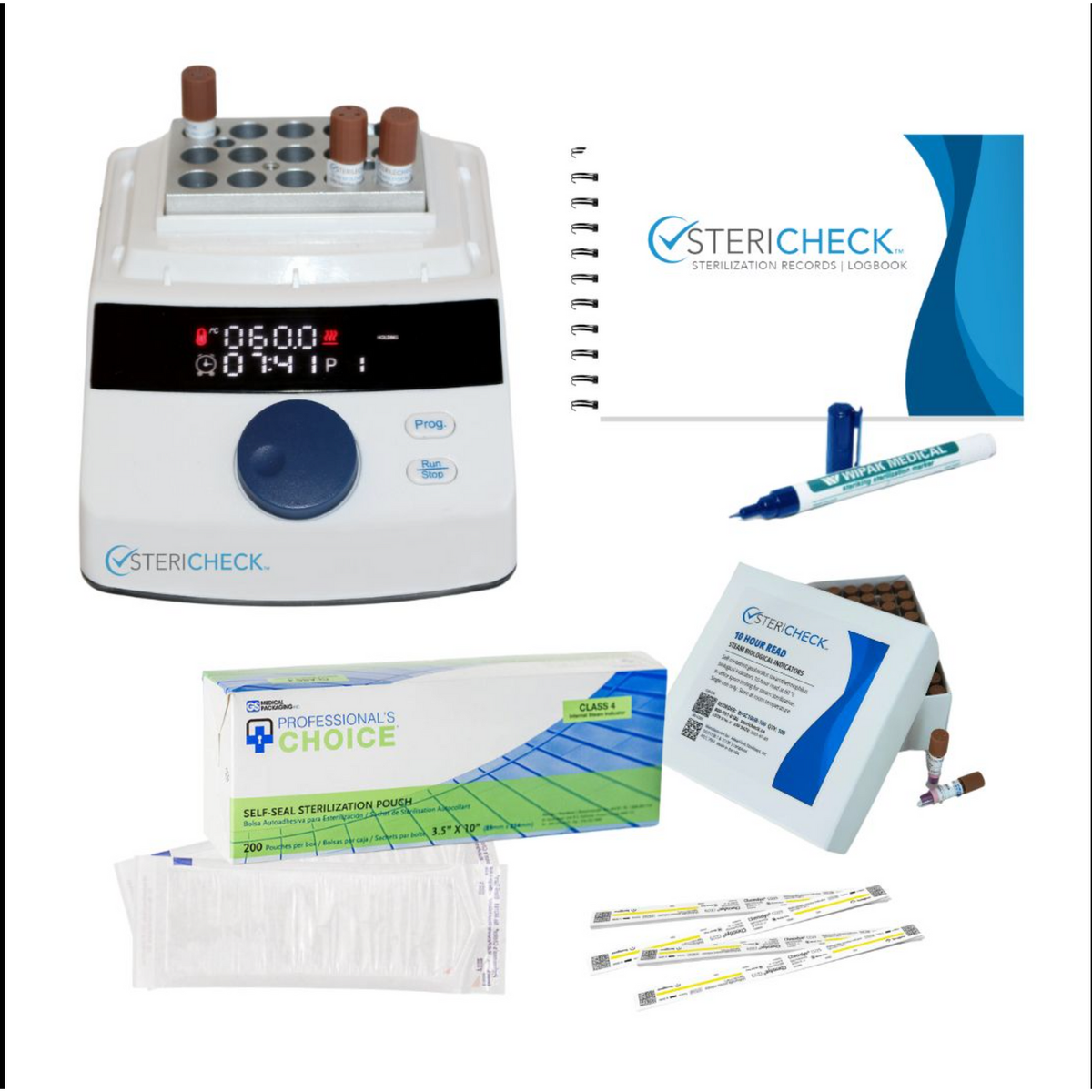 SteriCheck In-Office Biological Spore Testing Kit (100 Tests)